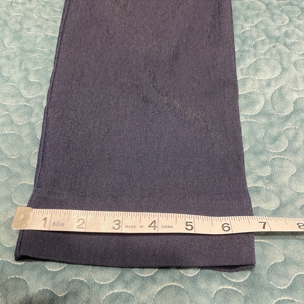 NWT Hilary Radley Pants Sz M Slim Leg Pull-On Stretch Indigo Blue Tummy Control - Picture 5 of 9